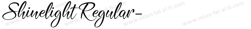 Shinelight Regular字体转换